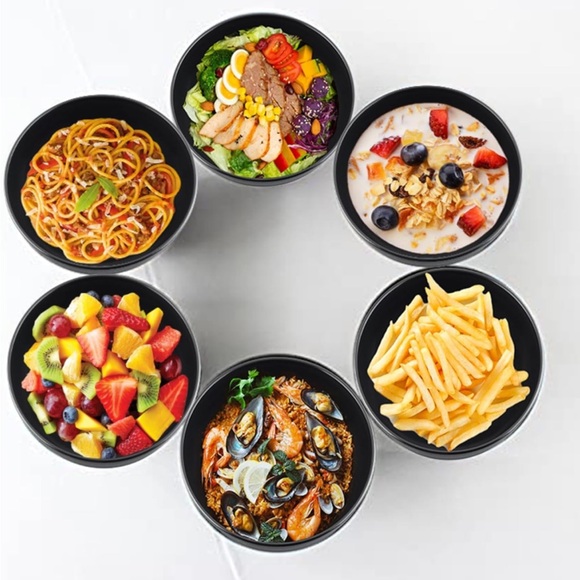 5for$10 Two 34oz Plastic Bowls Reusable Kitchen Unbreakable Soup Bowls for Kids - Picture 7 of 7